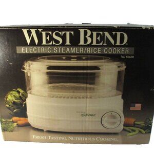 West Bend Vintage Electric Food Vegetable Egg Steamer Rice Cooker #86600
